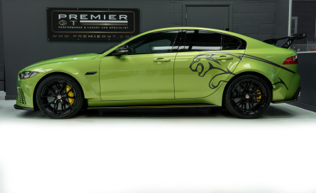 Jaguar XE PROJECT8 . 1 OF 300. SVO BESPOKE GREEN. TRACK PACK. HUD. VAT QUALIFYING 5