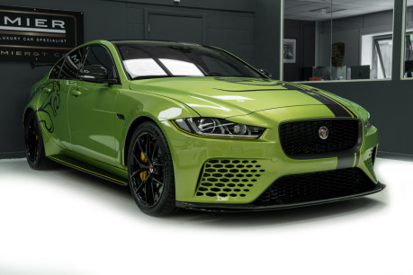Jaguar XE PROJECT8 . 1 OF 300. SVO BESPOKE GREEN. TRACK PACK. HUD. VAT QUALIFYING 41