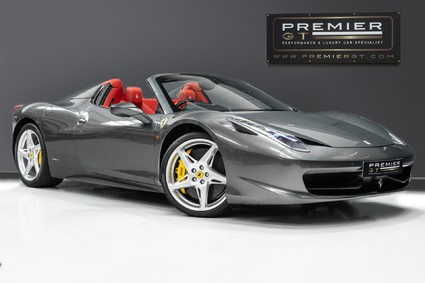 Ferrari 458 SPIDER DCT. 1 OWNER FROM NEW. CARBON STEERING WHEEL + LEDs. ELECTRIC SEATS.