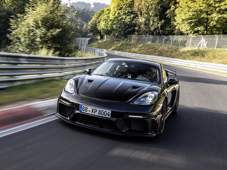 New Porsche 718 Cayman GT4RS Now in testing ahead of its November release