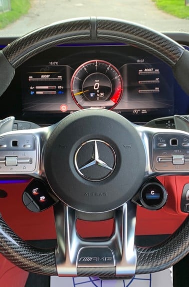 Mercedes-Benz G Series AMG G 63 4MATIC - CARBON TRIM -NIGHT PACK- DESIGNO BENGAL RED LEATHER 